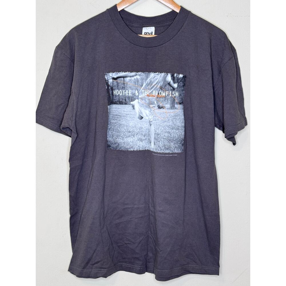 Vintage Hootie and the Blowfish Musical Chairs Tour Concert T Shirt Gray XL